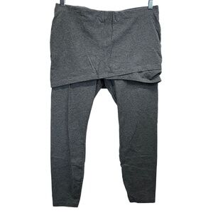 Cabi Stone Gray Womens Activewear Skirted Cotton Blend Leggings Medium‎